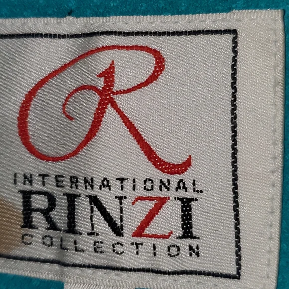 Fringed Teal Suede Western Style Jacket - Picture 2 of 7